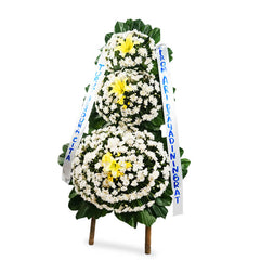 Rangkaian Standing Flower Duka Cita Gaya Korea