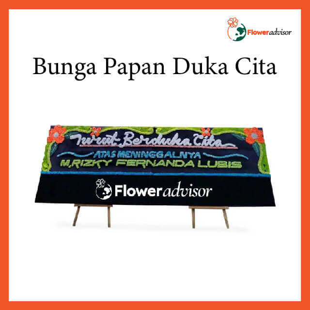 Custom Karangan Bunga Papan Duka Cita - Gandeng