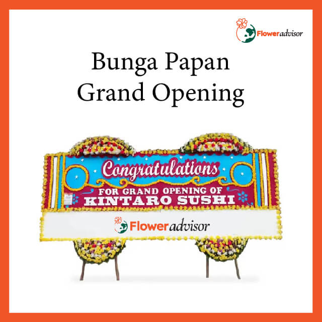 Custom Karangan Bunga Papan Grand Opening - Gandeng