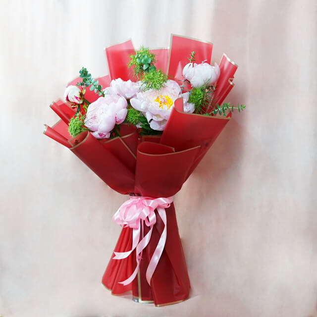 Elysian Buket Bunga Peony Mewah