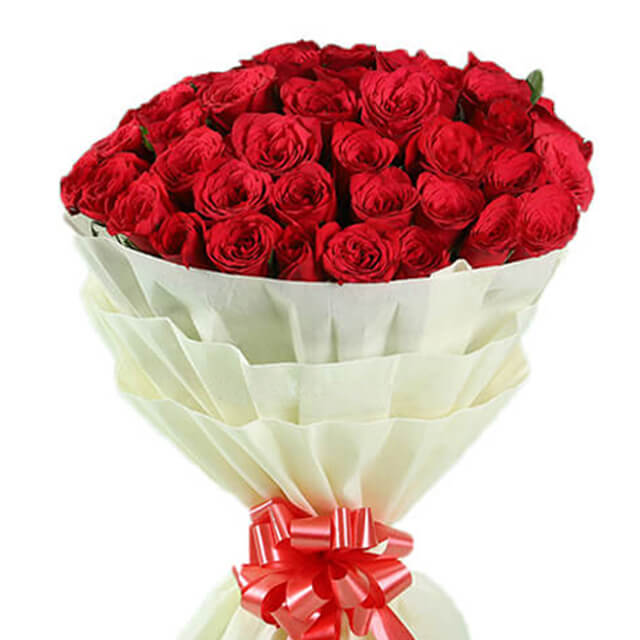 Buket Bunga Valentine 50 Red Roses - VDAY
