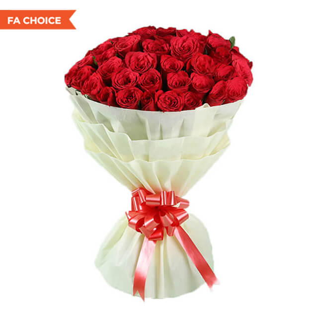 Buket Bunga Valentine 50 Red Roses - VDAY
