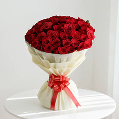 Buket Bunga Valentine 50 Red Roses - VDAY