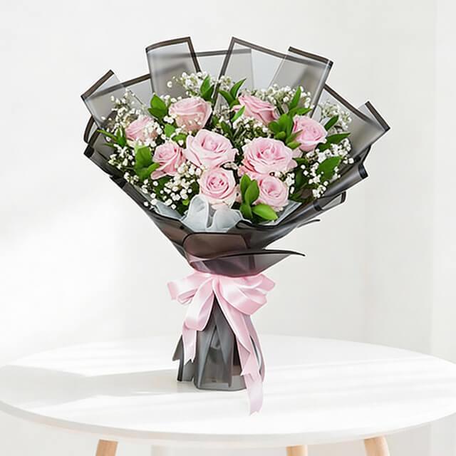 Buket Bunga Valentine Wonder Flamingo Pink Rose - VDAY