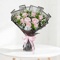 Buket Bunga Valentine Wonder Flamingo Pink Rose - VDAY