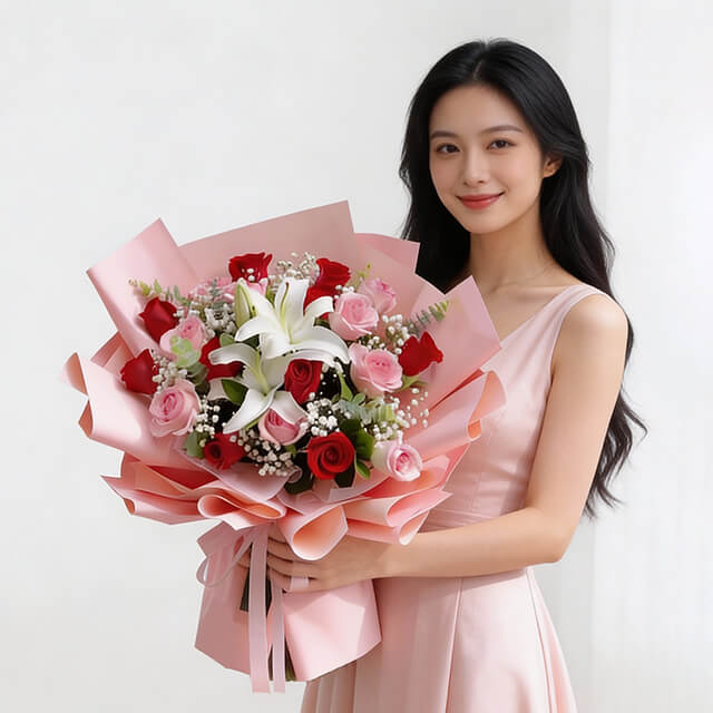 Bunga Valentine Lilies Land - VDAY