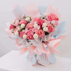 Vivid Rose Mosaic