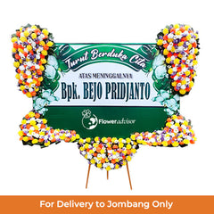 Papan Bunga Duka Cita Hijau Elegan