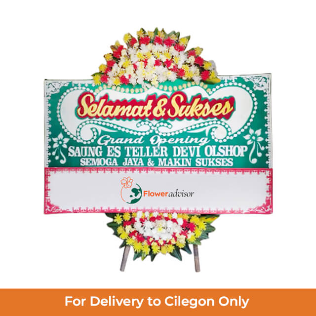 Bunga Papan Selamat dan Sukses Simple Ceria