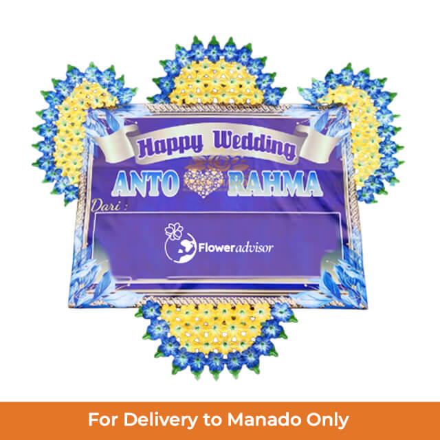 Papan Bunga Pernikahan Flower Blooming