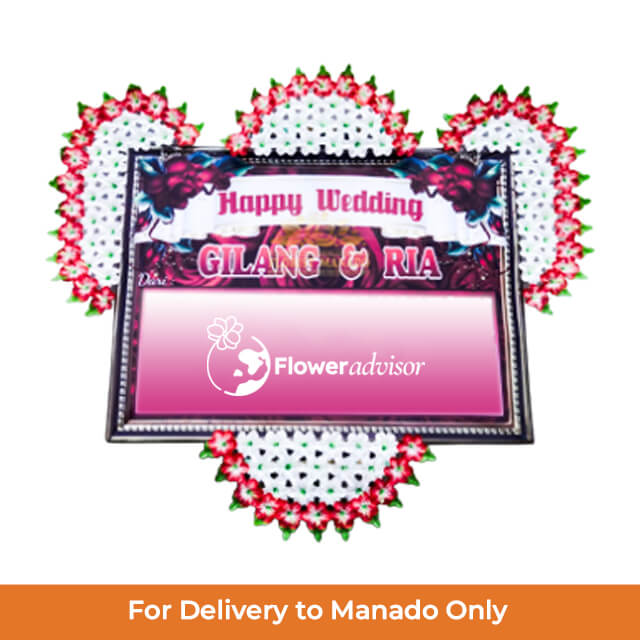 Papan Bunga Pernikahan Lasted Forever