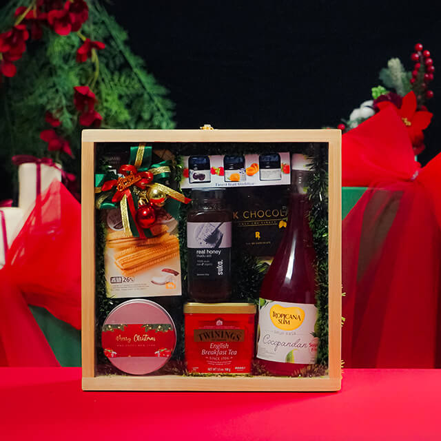 Fireside Clear Box - Christmas Hampers 2025