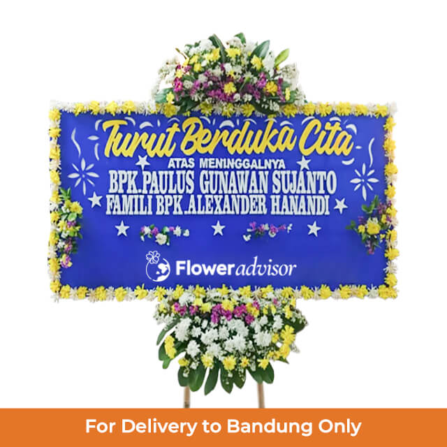 Papan Bunga Duka Cita Bersemayam
