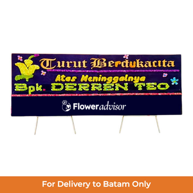Papan Bunga Duka Cita Lily Path
