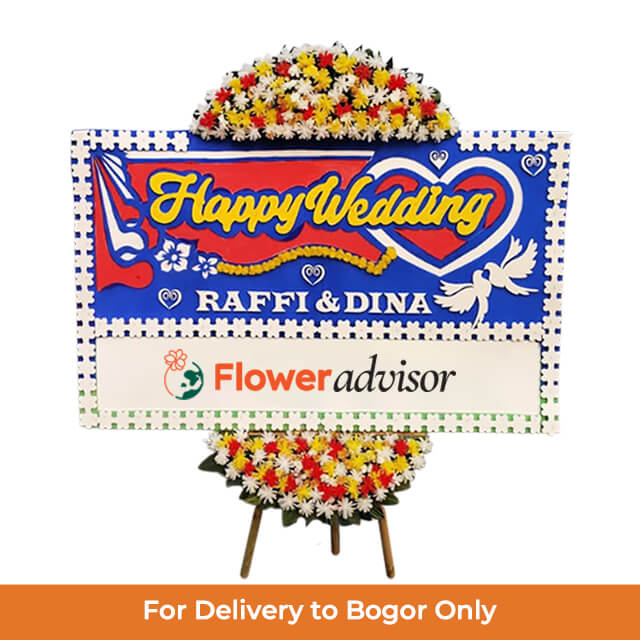 Papan Bunga Pernikahan Eternal Love