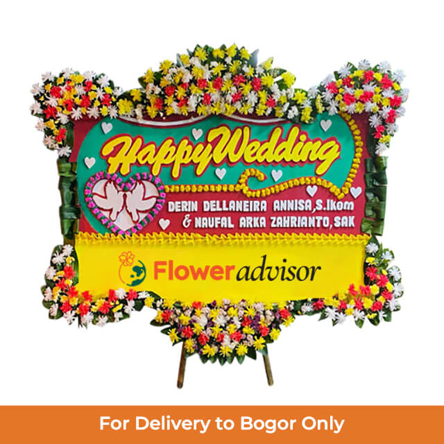 Papan Bunga Pernikahan Sasmita CInta