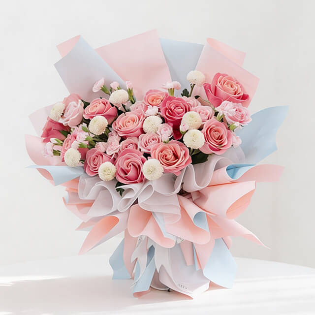 Vivid Rose Mosaic  - Vday