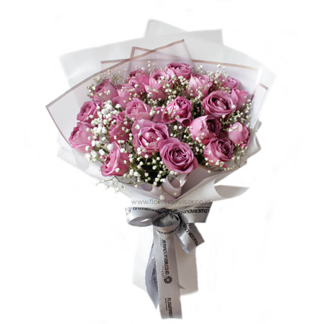 Buket Mawar Ungu Mewah - Purple You