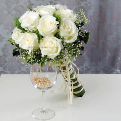 wedding day Bride in White