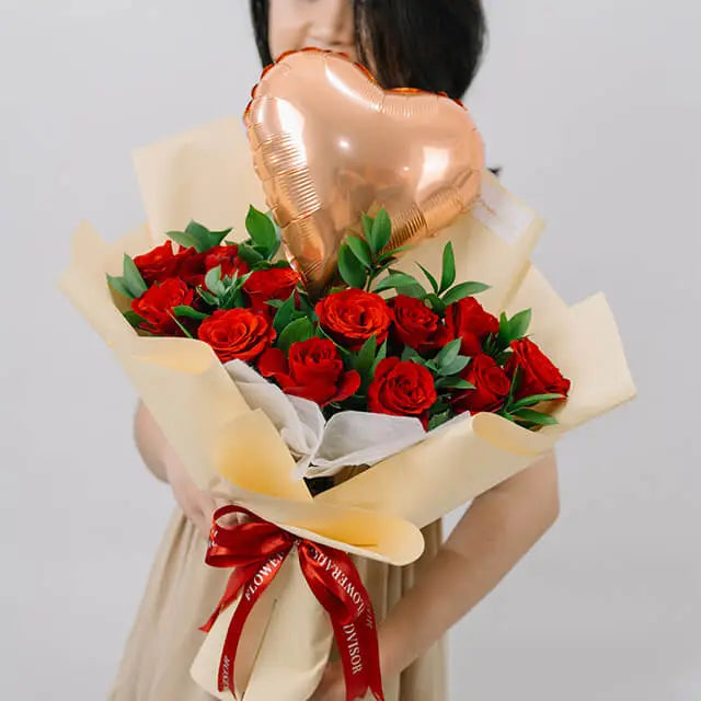 Heartglow Red Rose untuk hadiah romantis Festival 520