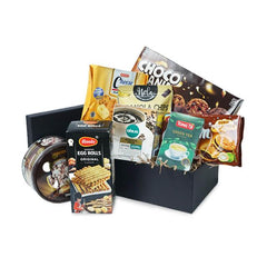 Hadiah makanan ringan & teh dalam kotak elegan, ideal untuk kado online florist
