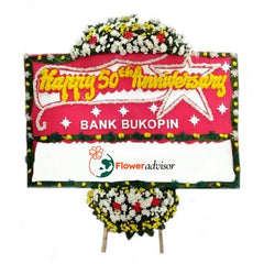 Bunga ucapan anniversary bank, online florist terpercaya untuk acara spesial