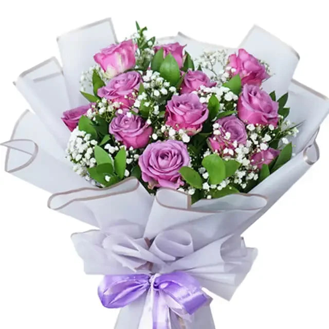 Buket Elegan Mawar Ungu - Wonder Imperial