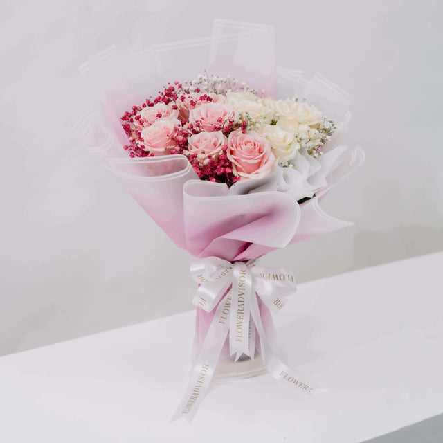 Roselle White and Pink